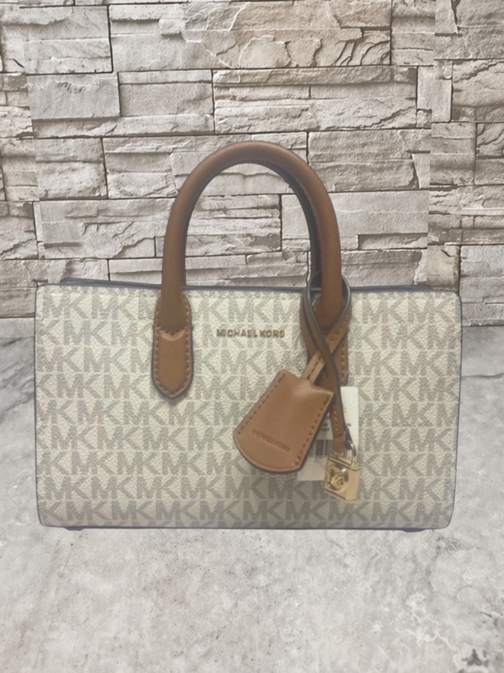 Michael Kors Scarlett XS Logo Crossbody Bag Vanilla/Acorn